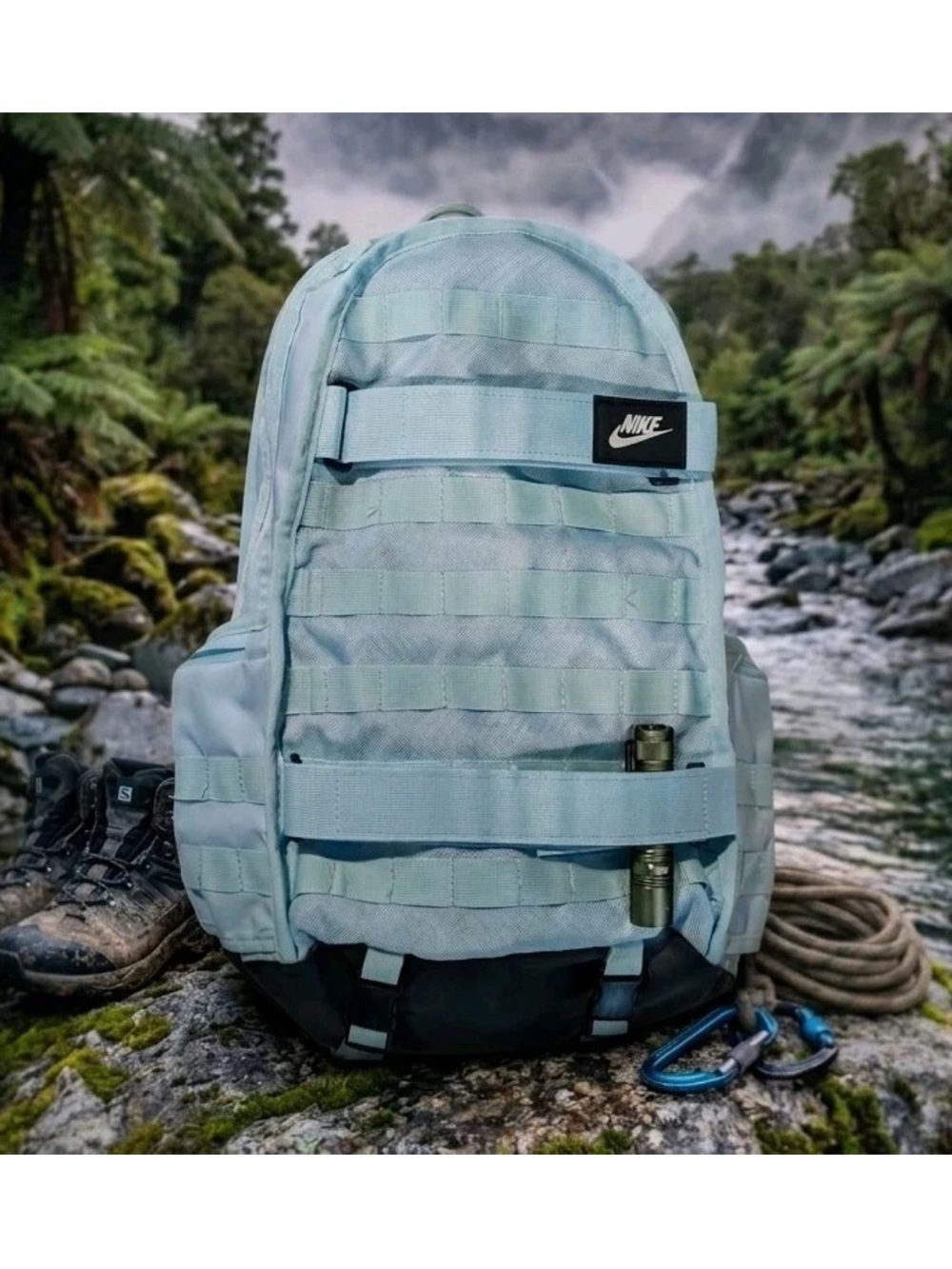 NIKE RPM Backpack Glacier Blue GORPCORE Tactical Skate Bag FD7544-474